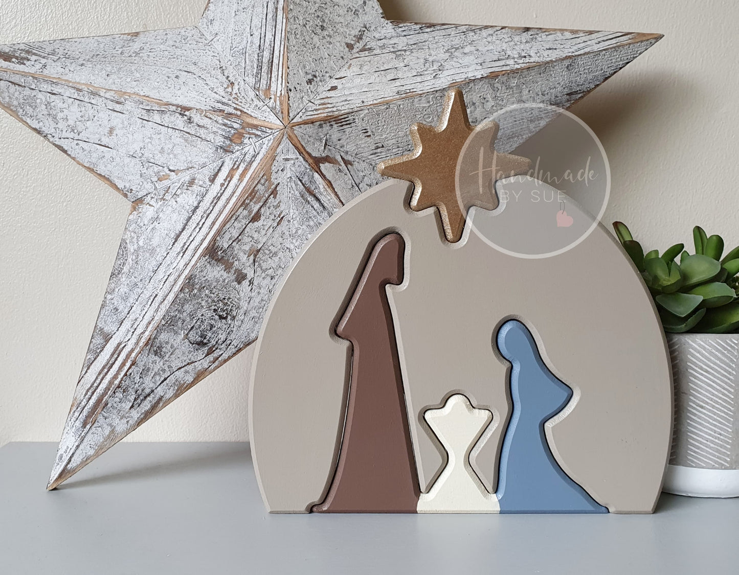 Nativity Scene Freestanding and Interlocking