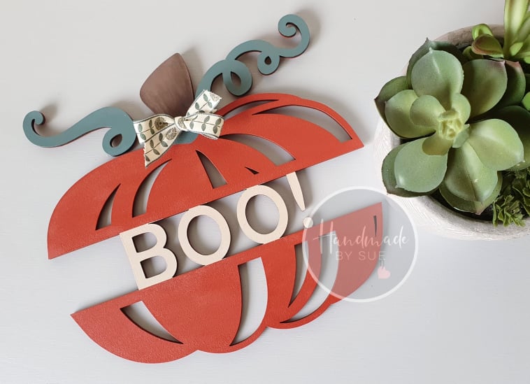 Cut Out Boo! Pumpkin Decoration