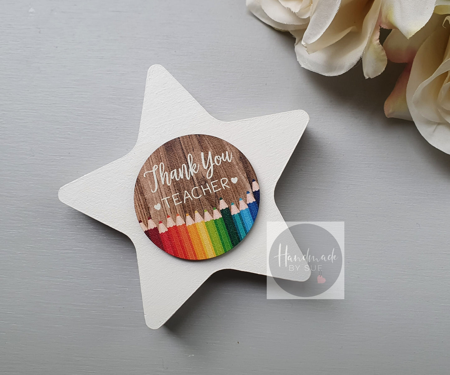 Thank You Teacher Freestanding Small Star