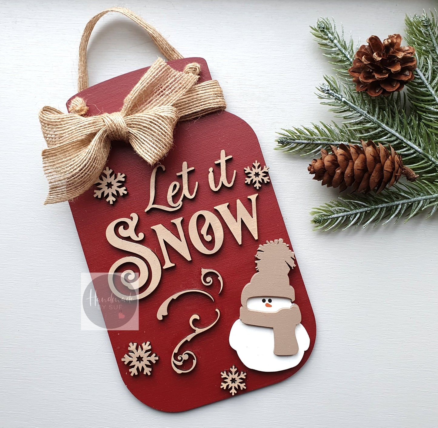 Let it Snow Decorative Hanging Jar