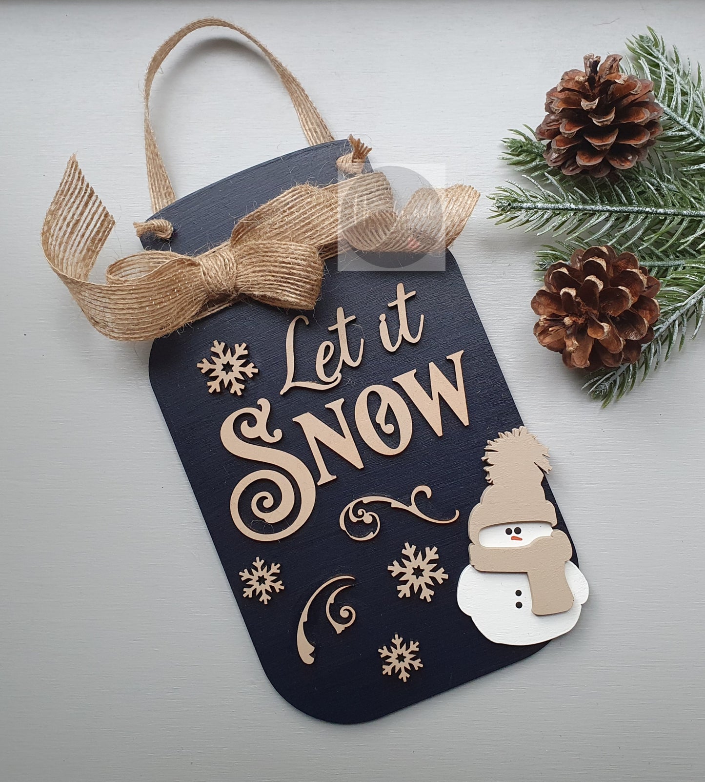 Let it Snow Decorative Hanging Jar