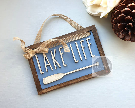 Lake Life Small Hanging Sign