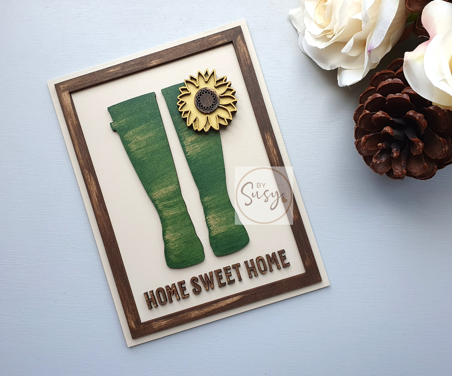 Home Sweet Home Welly Boot Sign